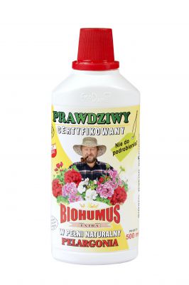 Nawóz BIO Biohumus Extra do pelargonii 500 ml
