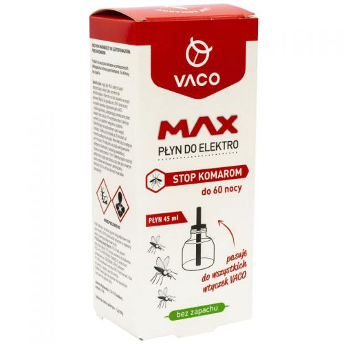 VACO MAX płyn uzupełniacz do Elektro na komary 45ml na 60 nocy