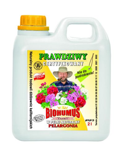 Nawóz BIO Biohumus Extra do pelargonii 2000 ml